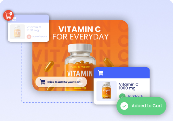 Vitamin C 1000mg out of stock swapped for an in-stock bottle added to cart