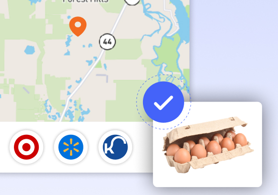 Geo-aware routing to nearby retailers for an available product