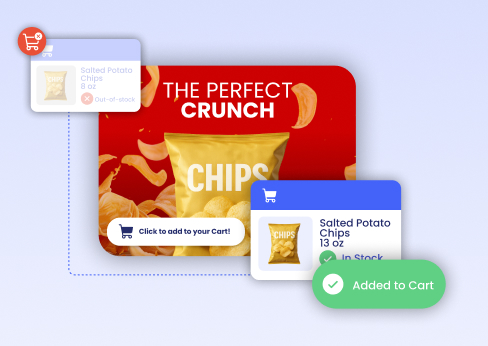 Out-of-stock chips automatically substituted with an available product and added to cart