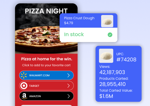 Inventory-aware pizza-night shopping experience